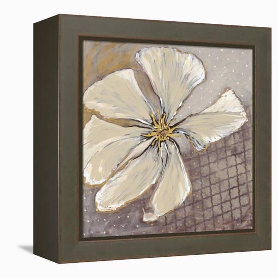 White Petals 1-Walela R.-Framed Stretched Canvas