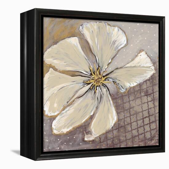 White Petals 1-Walela R.-Framed Stretched Canvas