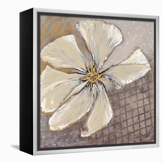 White Petals 1-Walela R.-Framed Stretched Canvas