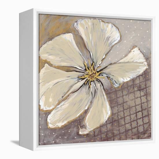 White Petals 1-Walela R.-Framed Stretched Canvas