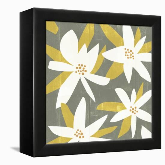 White Petals I-Melissa Wang-Framed Stretched Canvas