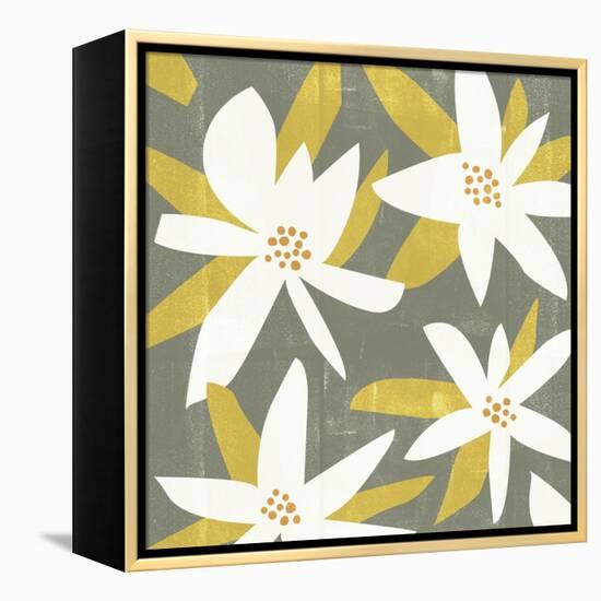 White Petals I-Melissa Wang-Framed Stretched Canvas