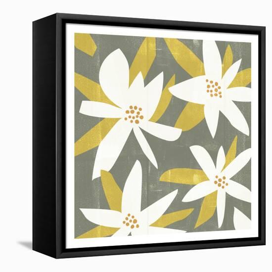 White Petals I-Melissa Wang-Framed Stretched Canvas