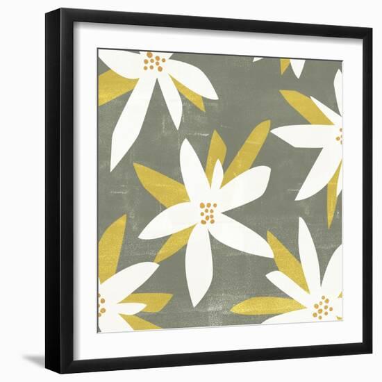 White Petals II-Melissa Wang-Framed Art Print