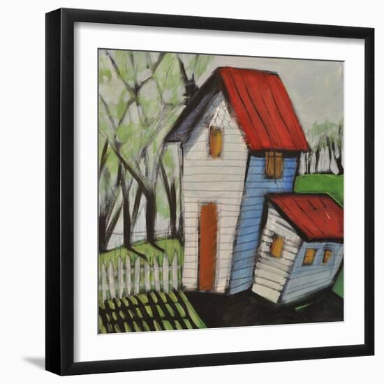 White Picket-Tim Nyberg-Framed Giclee Print