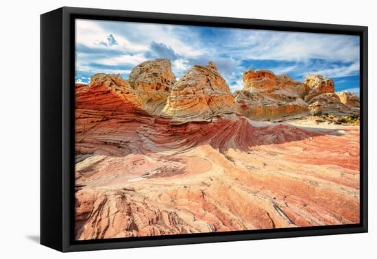 White Pocket Area of Vermilion Cliffs National Monument-lucky-photographer-Framed Premier Image Canvas