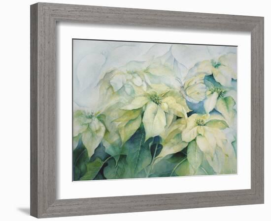 White Poinsettia-Karen Armitage-Framed Giclee Print