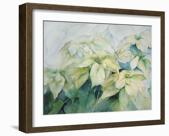 White Poinsettia-Karen Armitage-Framed Giclee Print