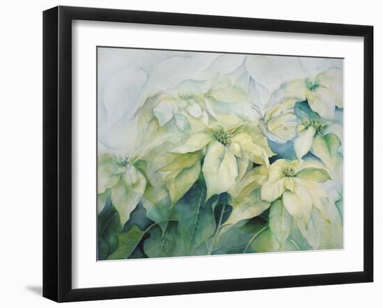 White Poinsettia-Karen Armitage-Framed Giclee Print