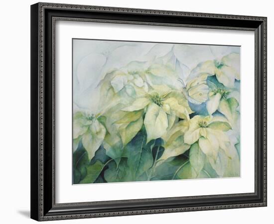 White Poinsettia-Karen Armitage-Framed Giclee Print