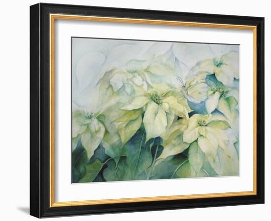 White Poinsettia-Karen Armitage-Framed Giclee Print