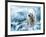 White Polar Bear Hunter On The Ice In Water Drops-yuran-78-Framed Photographic Print