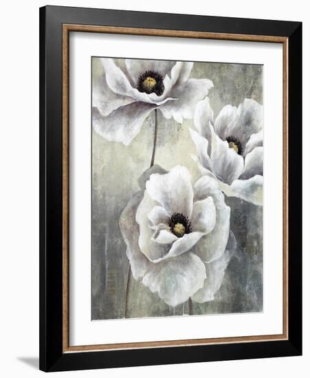 White Poppies-Rikki Drotar-Framed Giclee Print