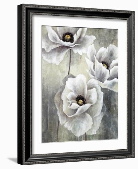 White Poppies-Rikki Drotar-Framed Giclee Print