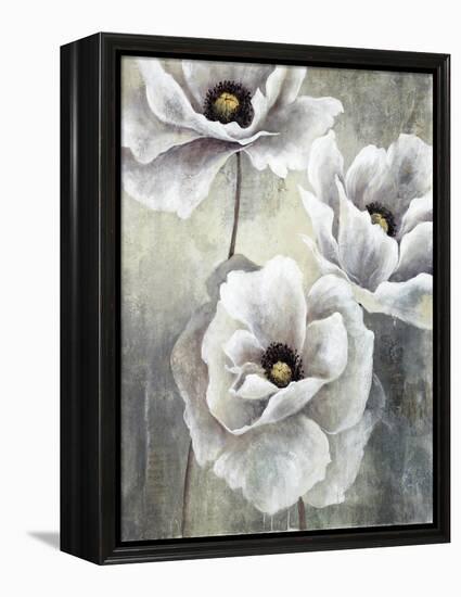 White Poppies-Rikki Drotar-Framed Premier Image Canvas