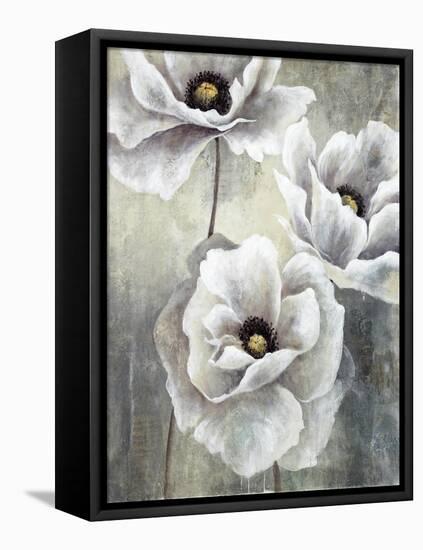 White Poppies-Rikki Drotar-Framed Premier Image Canvas