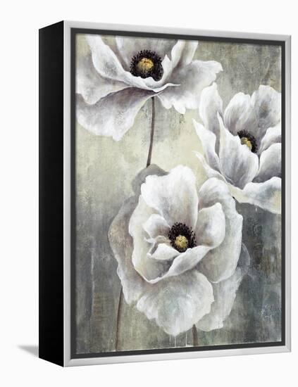 White Poppies-Rikki Drotar-Framed Premier Image Canvas