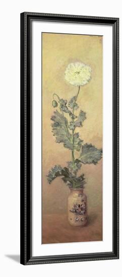 White Poppy, 1883-Claude Monet-Framed Giclee Print