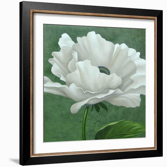 White Poppy-John Zaccheo-Framed Giclee Print