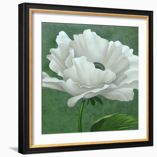 White Poppy-John Zaccheo-Framed Giclee Print