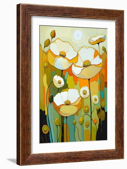 White Poppy-Avril Anouilh-Framed Art Print