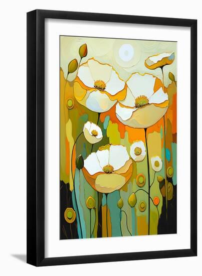 White Poppy-Avril Anouilh-Framed Art Print