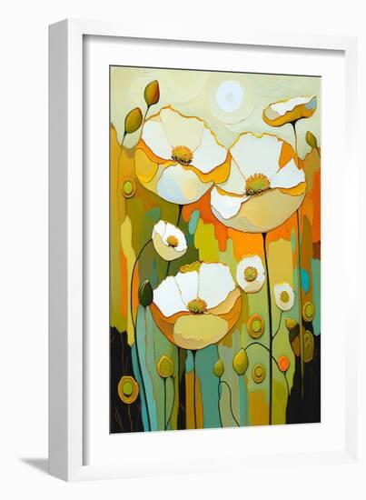 White Poppy-Avril Anouilh-Framed Art Print