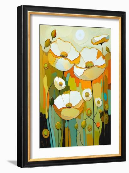 White Poppy-Avril Anouilh-Framed Art Print