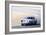 White Porsche 911 in Monterey Watercolor-NaxArt-Framed Art Print