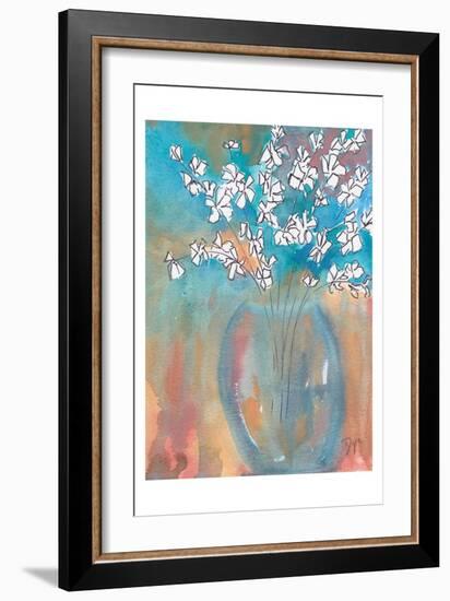 White Posey-Beverly Dyer-Framed Art Print