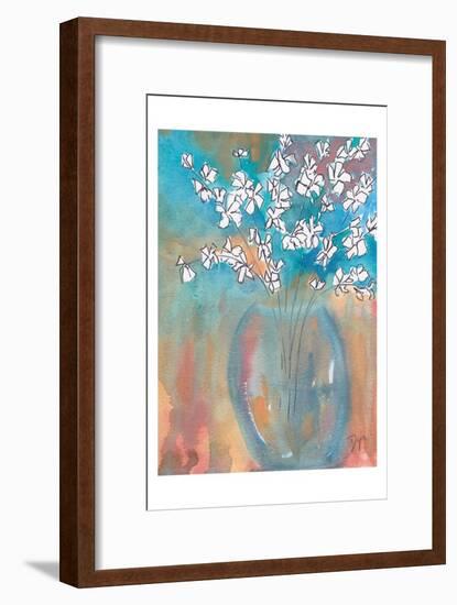 White Posey-Beverly Dyer-Framed Art Print