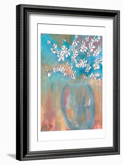 White Posey-Beverly Dyer-Framed Art Print