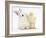 White Rabbit and Yellow Bantam Chick-Mark Taylor-Framed Photographic Print