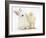 White Rabbit and Yellow Bantam Chick-Mark Taylor-Framed Photographic Print