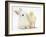 White Rabbit and Yellow Bantam Chick-Mark Taylor-Framed Photographic Print