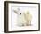 White Rabbit and Yellow Bantam Chick-Mark Taylor-Framed Photographic Print