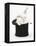 White Rabbit in a Black Top Hat-Mark Taylor-Framed Premier Image Canvas