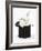 White Rabbit in a Black Top Hat-Mark Taylor-Framed Photographic Print