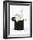 White Rabbit in a Black Top Hat-Mark Taylor-Framed Photographic Print