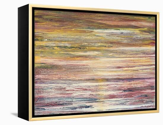 White Rapids at Sunset-Roberto Gonzalez-Framed Stretched Canvas