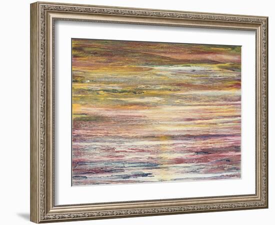 White Rapids at Sunset-Roberto Gonzalez-Framed Art Print