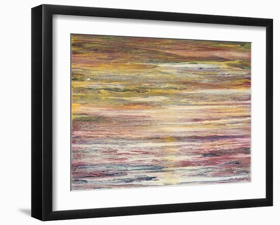 White Rapids at Sunset-Roberto Gonzalez-Framed Art Print