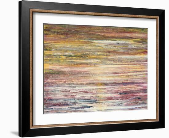 White Rapids at Sunset-Roberto Gonzalez-Framed Art Print