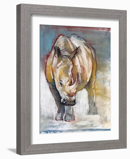 White Rhino, Ol Pejeta, 2018,-Mark Adlington-Framed Giclee Print