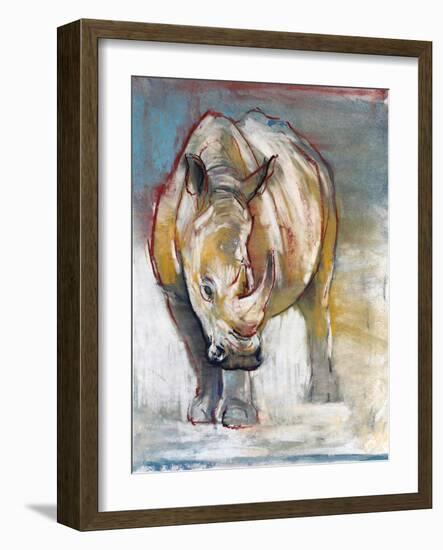 White Rhino, Ol Pejeta, 2018,-Mark Adlington-Framed Giclee Print