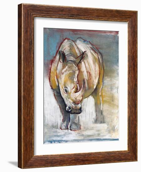 White Rhino, Ol Pejeta, 2018,-Mark Adlington-Framed Giclee Print