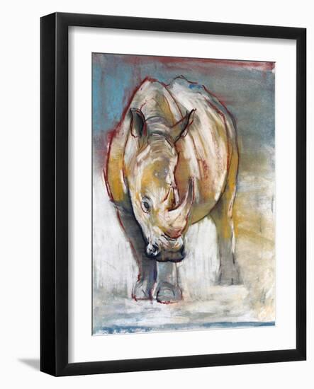 White Rhino, Ol Pejeta, 2018,-Mark Adlington-Framed Giclee Print