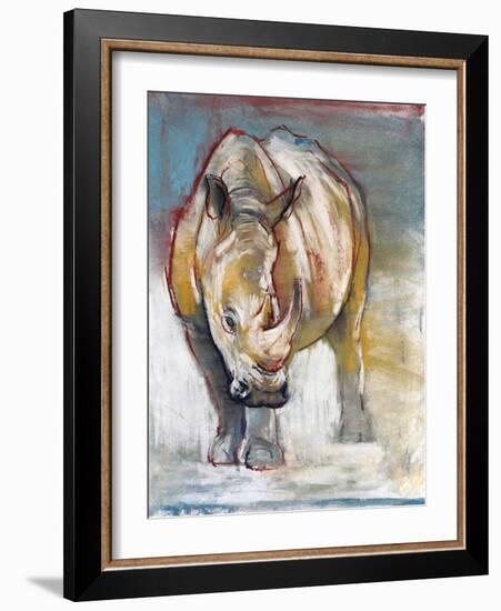 White Rhino, Ol Pejeta, 2018,-Mark Adlington-Framed Giclee Print