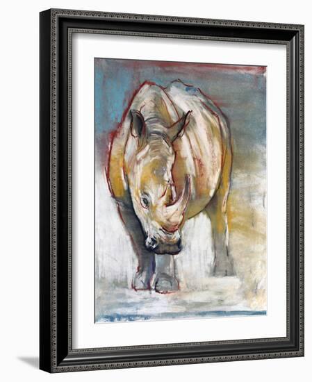 White Rhino, Ol Pejeta, 2018,-Mark Adlington-Framed Giclee Print