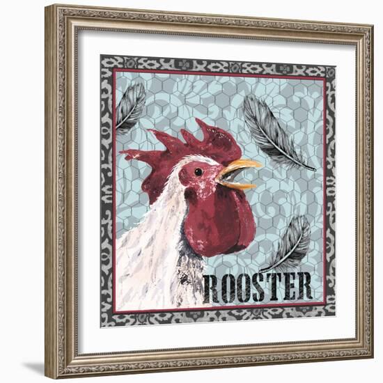 White Rooster I-Jade Reynolds-Framed Art Print